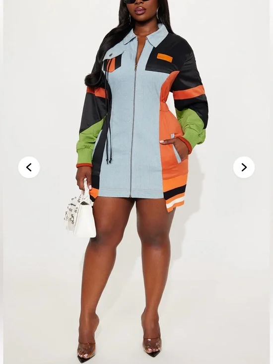 Fashionnova Sonic Zoom Denim Mini Dress - Picture 4 of 8